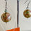 Thumbnail: Japanese Tensha beads pierced earrings with surgical stainless hooks