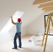 Painter Renovating Room