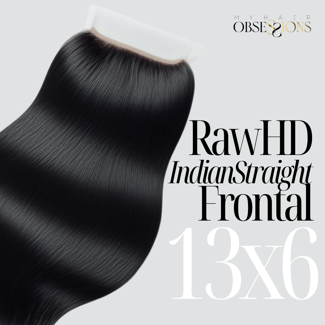 Raw HD Indian Straight Frontal 13x6