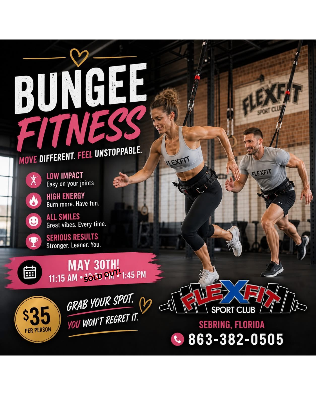 BungeeFit!!  MAY 30, 2026 (Hurry! Almost SOLD OUT!!)