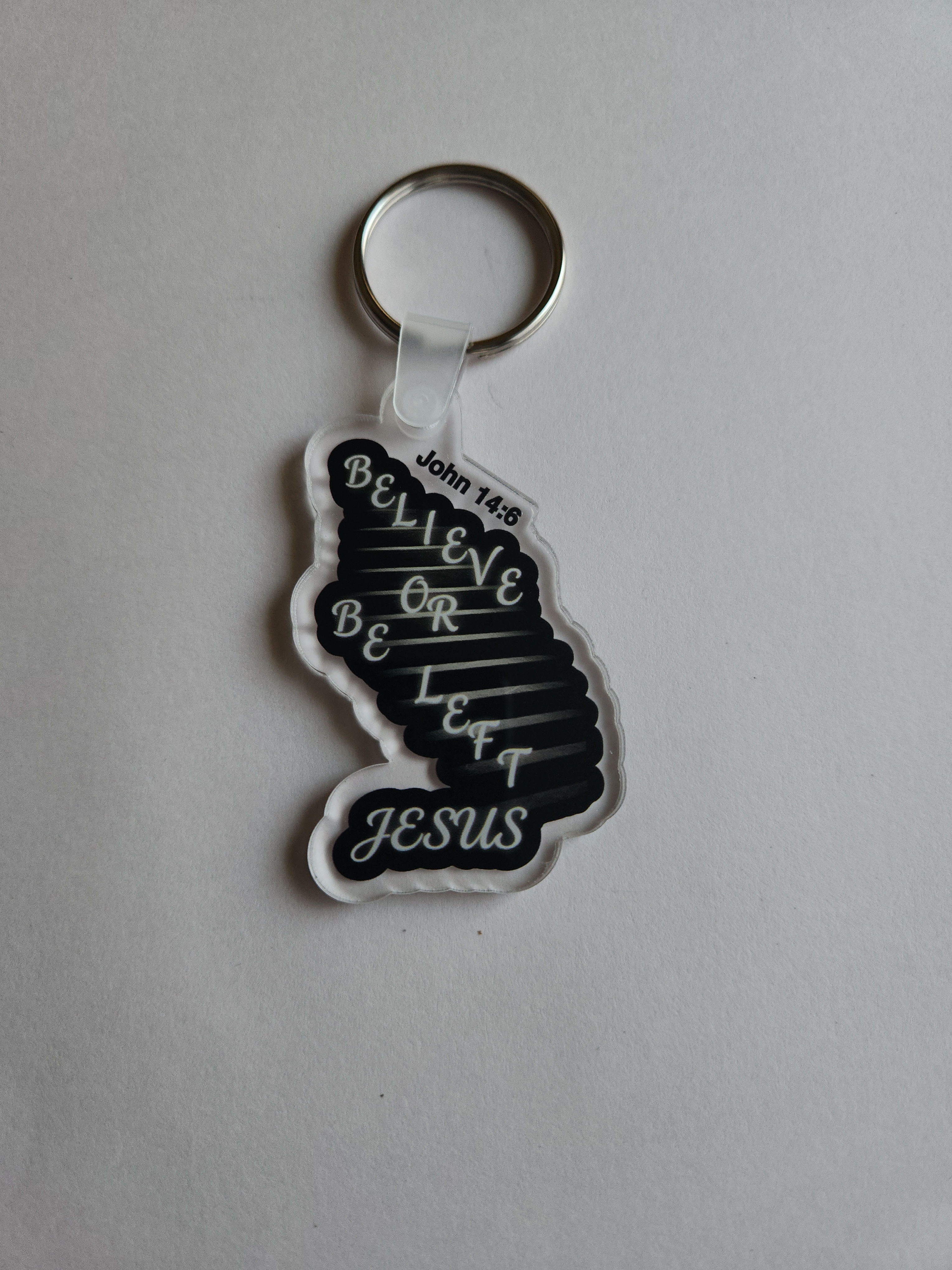 Black Stair Case Key Chain