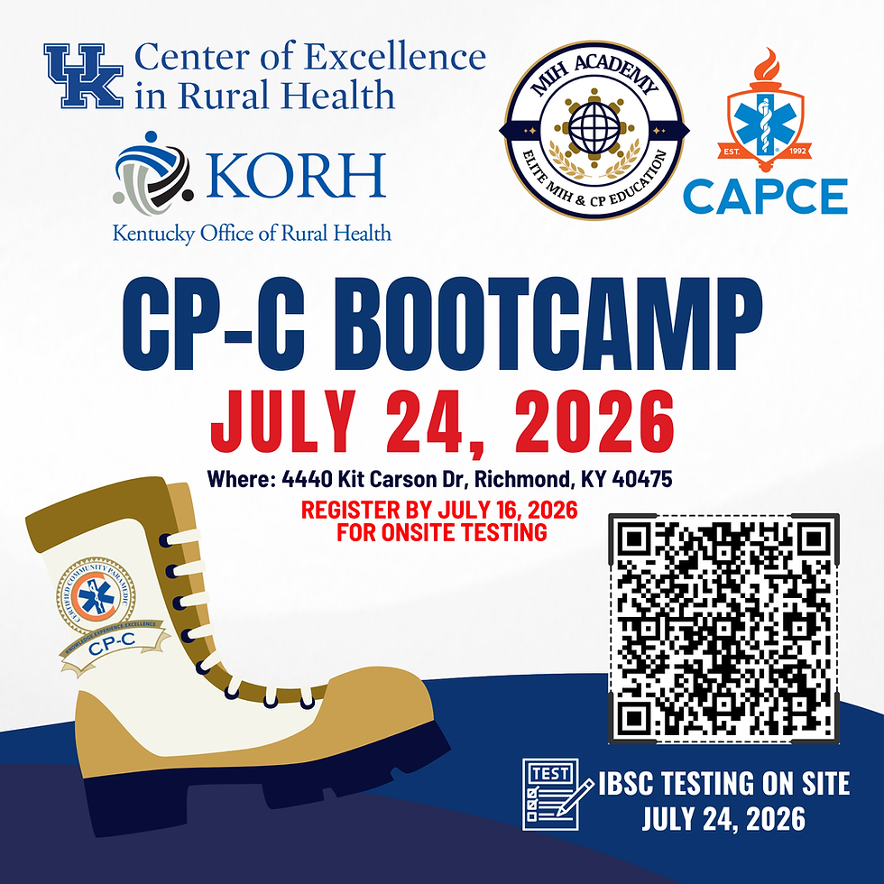 CP-C Bootcamp @ Kentucky MIH and CP Symposium
