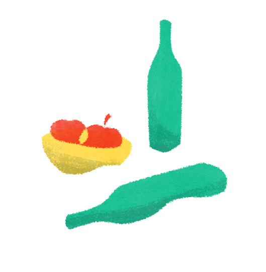 Illustrated Green Bottles