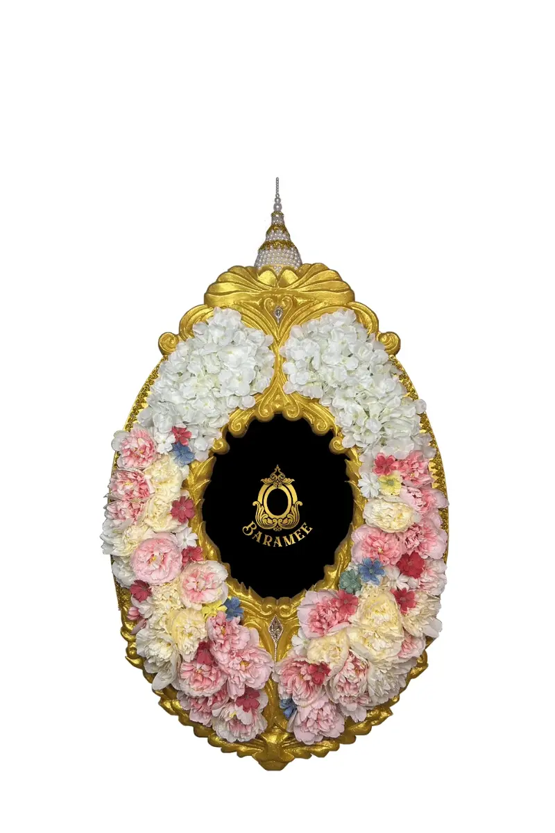 พวงหรีดบงกช01 หรีดบารมี