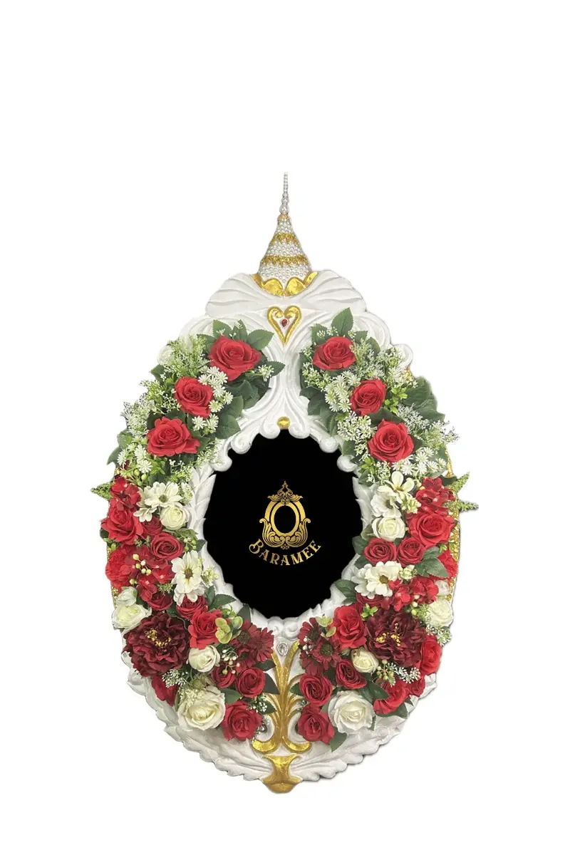 พวงหรีดบงกช34 หรีดบารมี