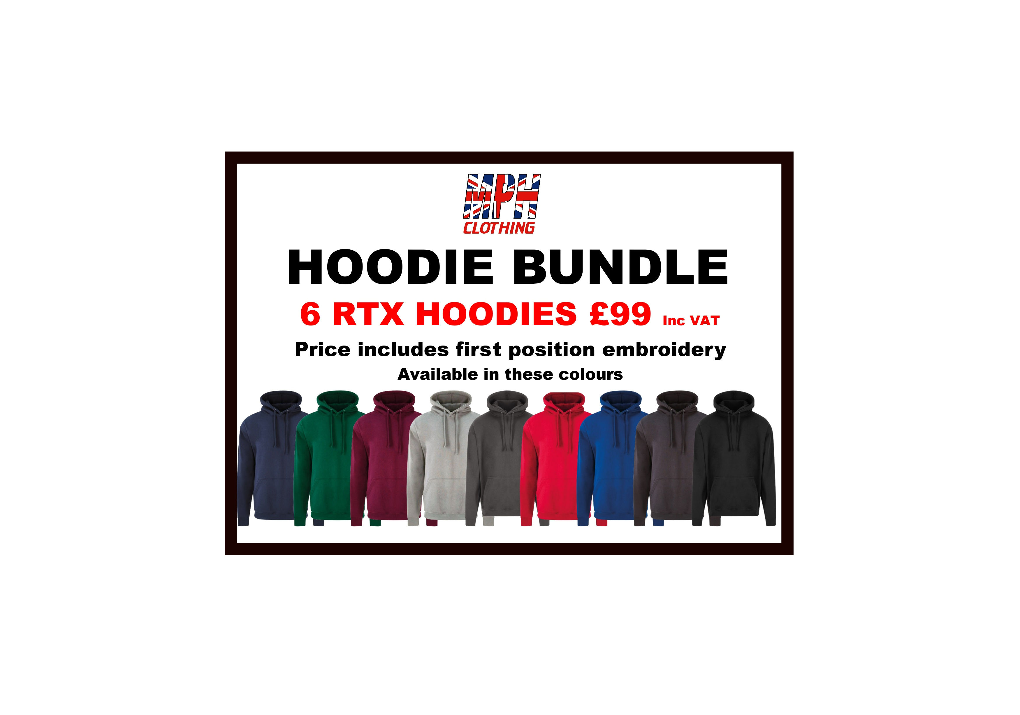 6 x RTX Hoodie Bundle