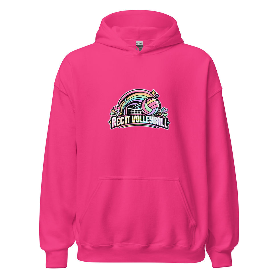 Thumbnail: Pastel rainbow Logo: Unisex Hoodie
