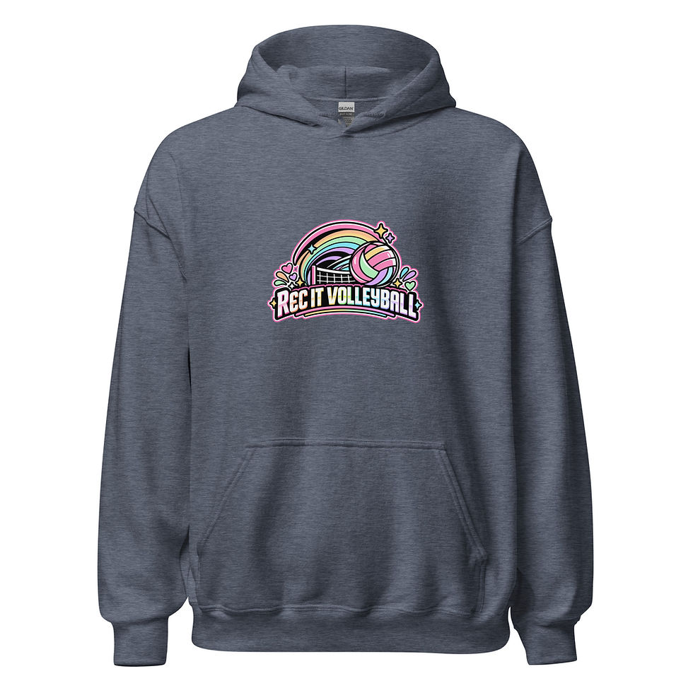 Thumbnail: Pastel rainbow Logo: Unisex Hoodie