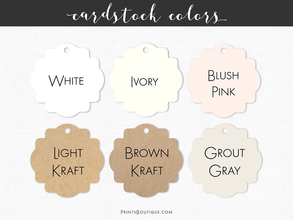 Thumbnail: Rectangular custom tags with your words or logo. Set of 32 tags (T-78)
