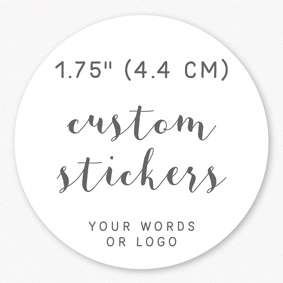 Custom round labels 1.75" (S-87)