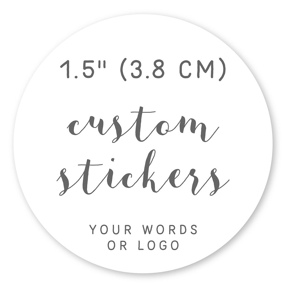 Custom round labels 1.5" (S-86)