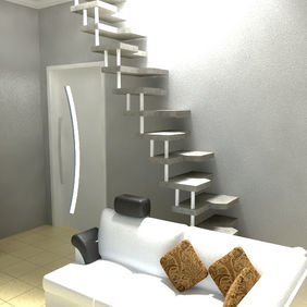 Escada Pré Moldada Modelo Santos Drummont