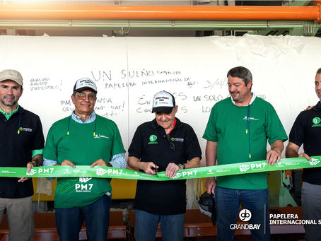 Grandbay-Papelera Internacional inauguró nuevo molino productor de papel