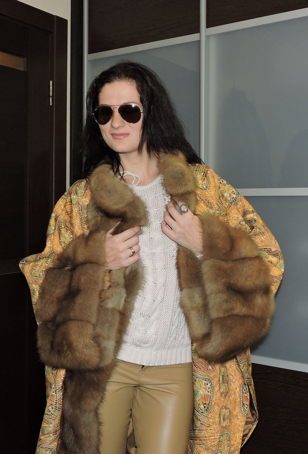 Миниатюра: Пончо D&G replica (Куница)