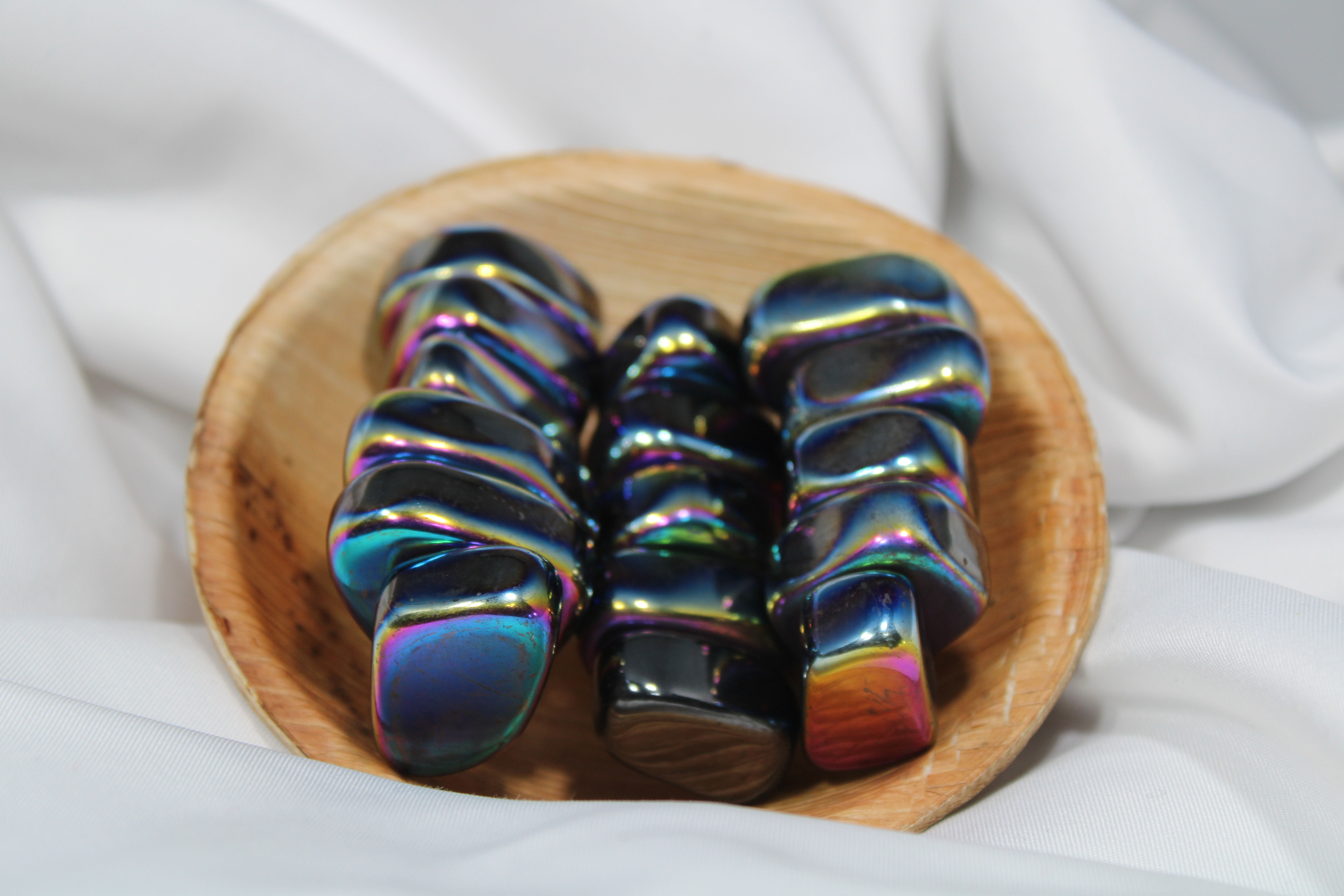 Tumbled Stone Magnetic Rainbow Hematite