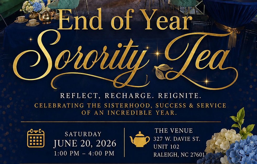 End of Year Sorority Tea - BLS Only Event