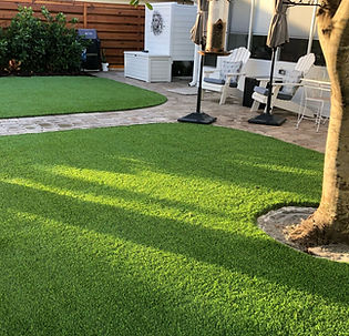 artificial turf installed at a home in oviedo, fl