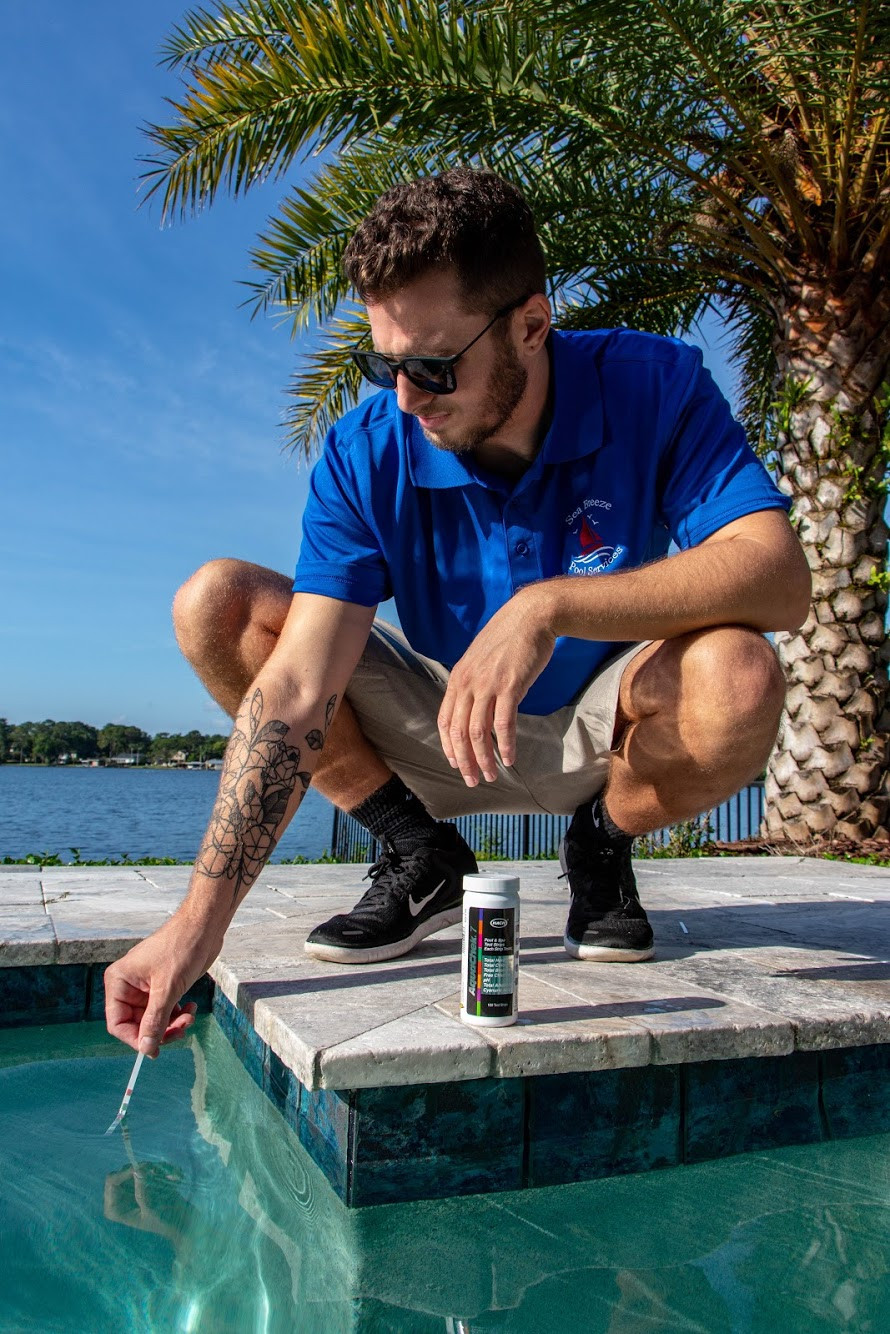 Sea Breeze Pools, Central Florida Pool Cleaning Service, How to test your pool water, Can you swim after shocking your pool?