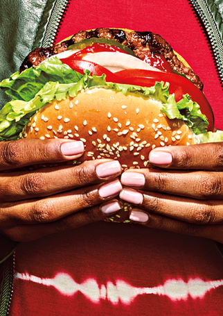 Burger King marketing photography and point of purchase display