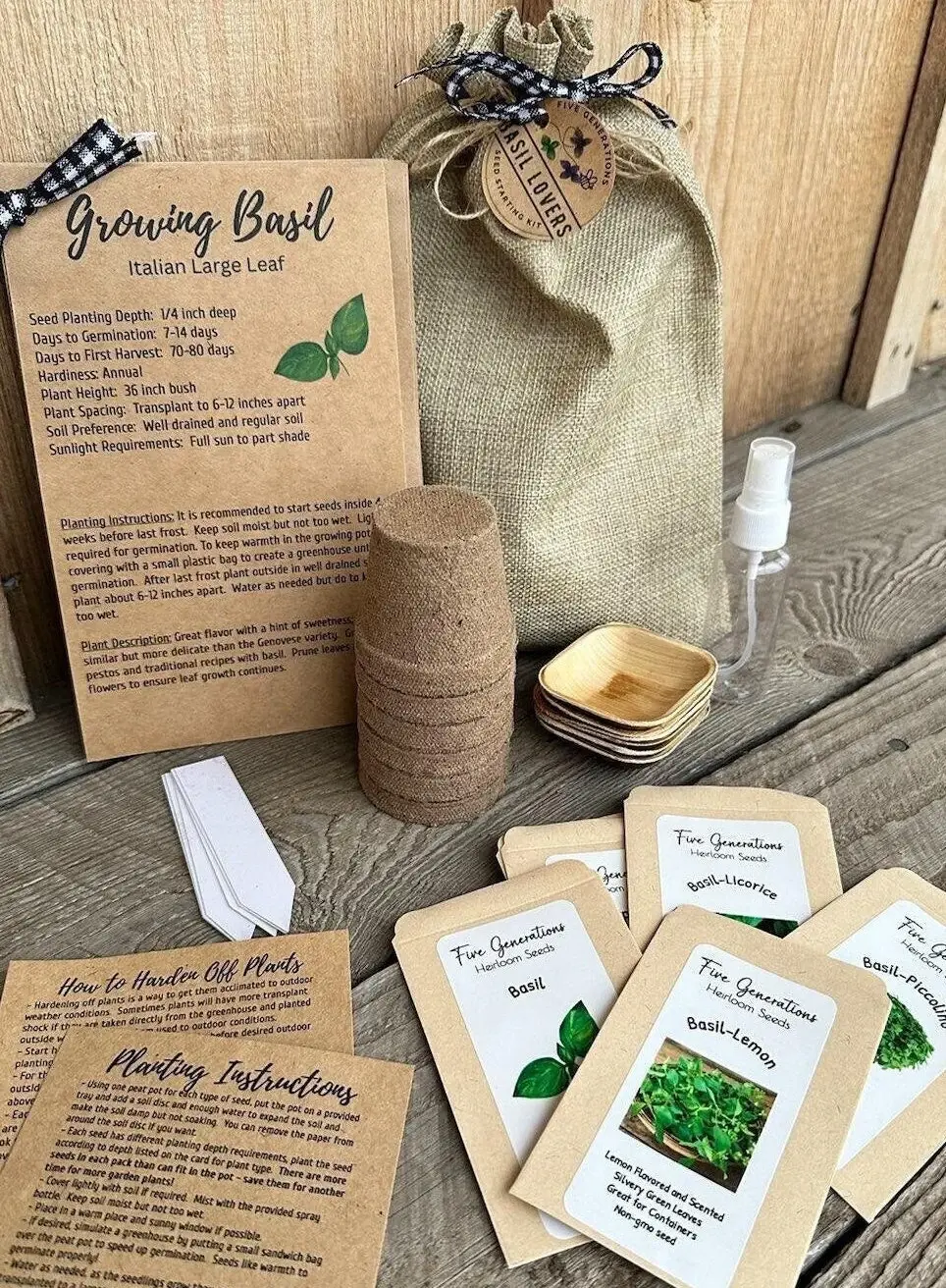 Thumbnail: Basil Lovers Garden Seed Starting Kit
