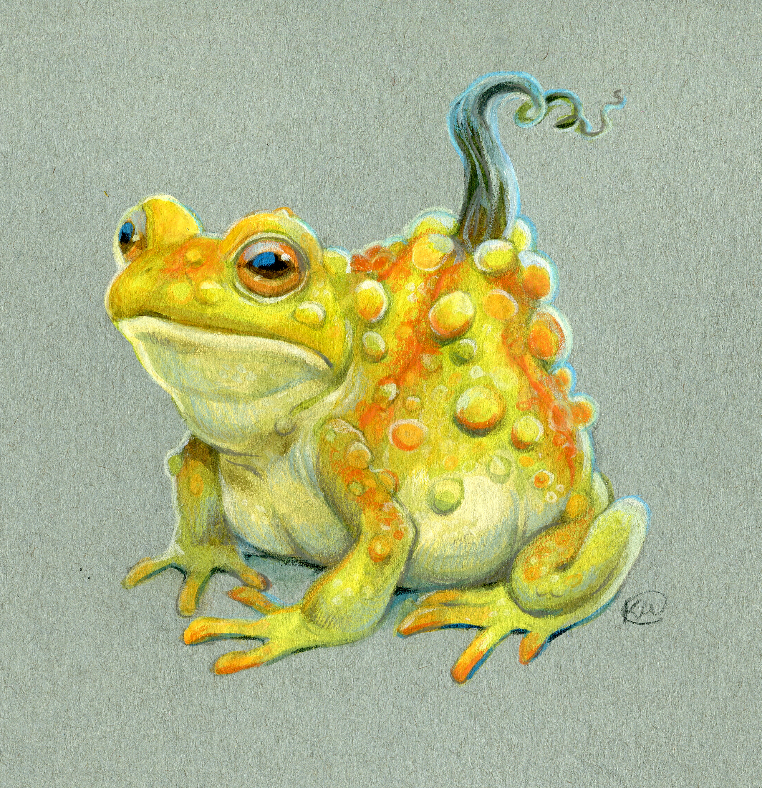 "Gourd Toad" Original Painting