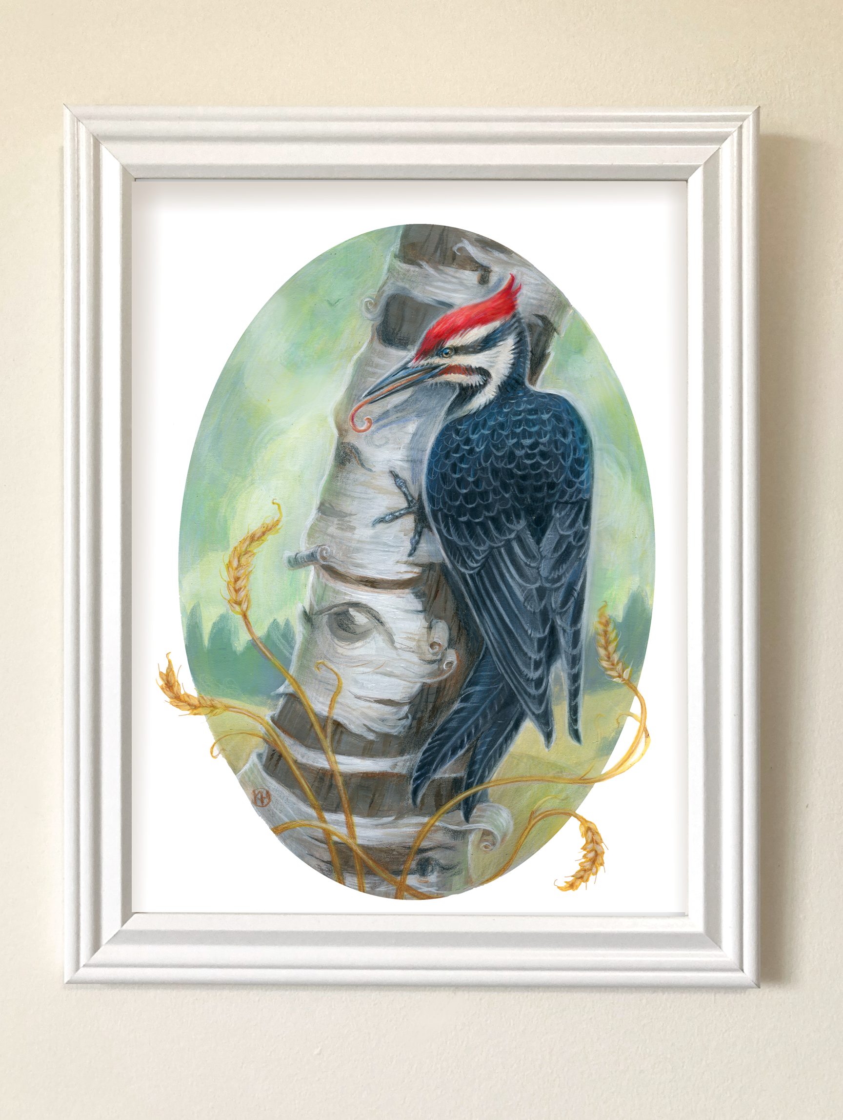 "November" 8x10 Print - Seasonal Birds Series