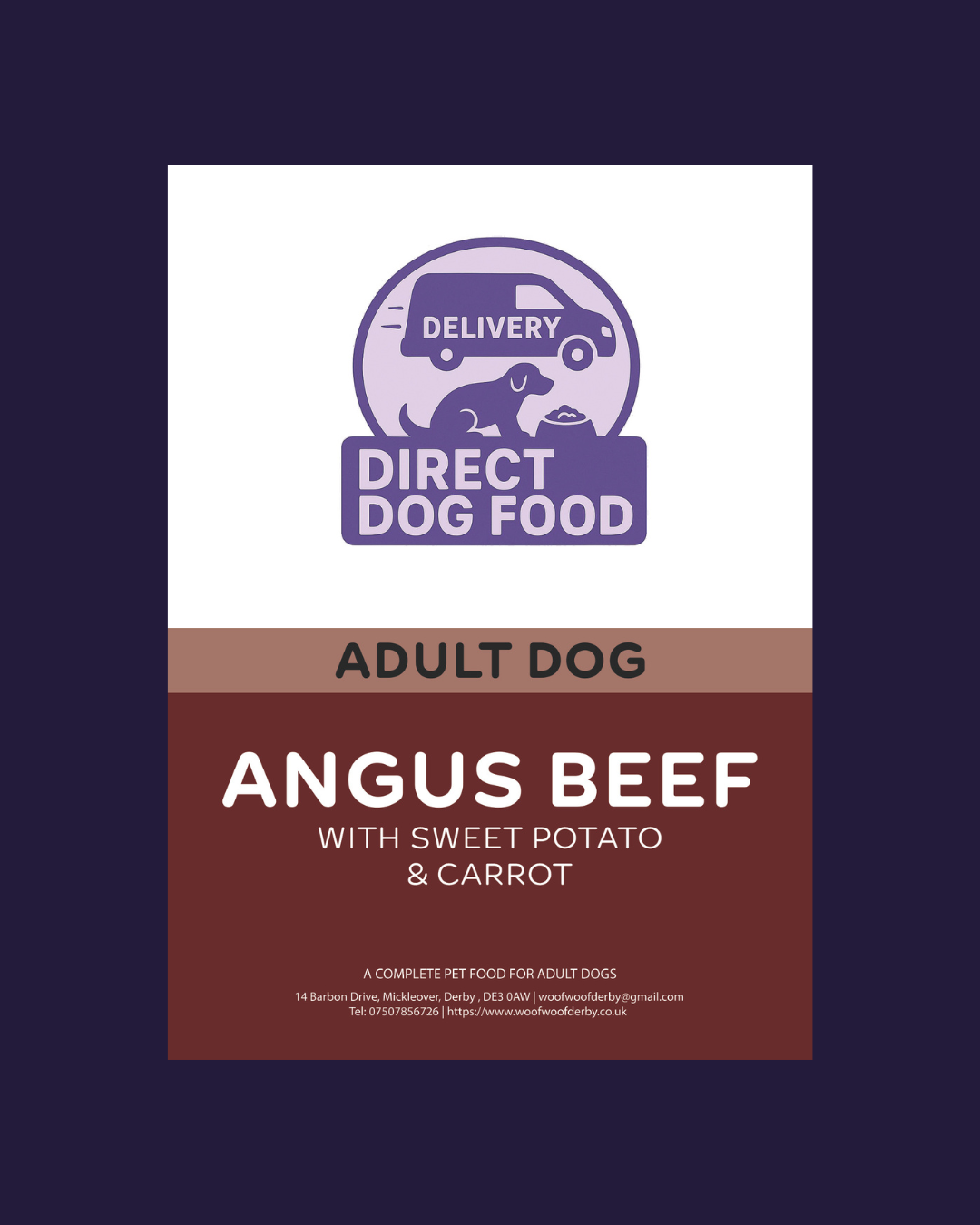 Angus Beef, Sweet Potato and Carrot Grain Free