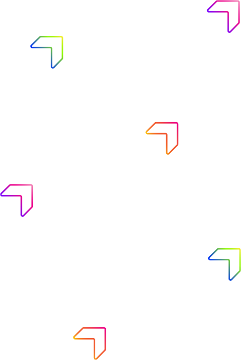 Banderines de colores sin relleno