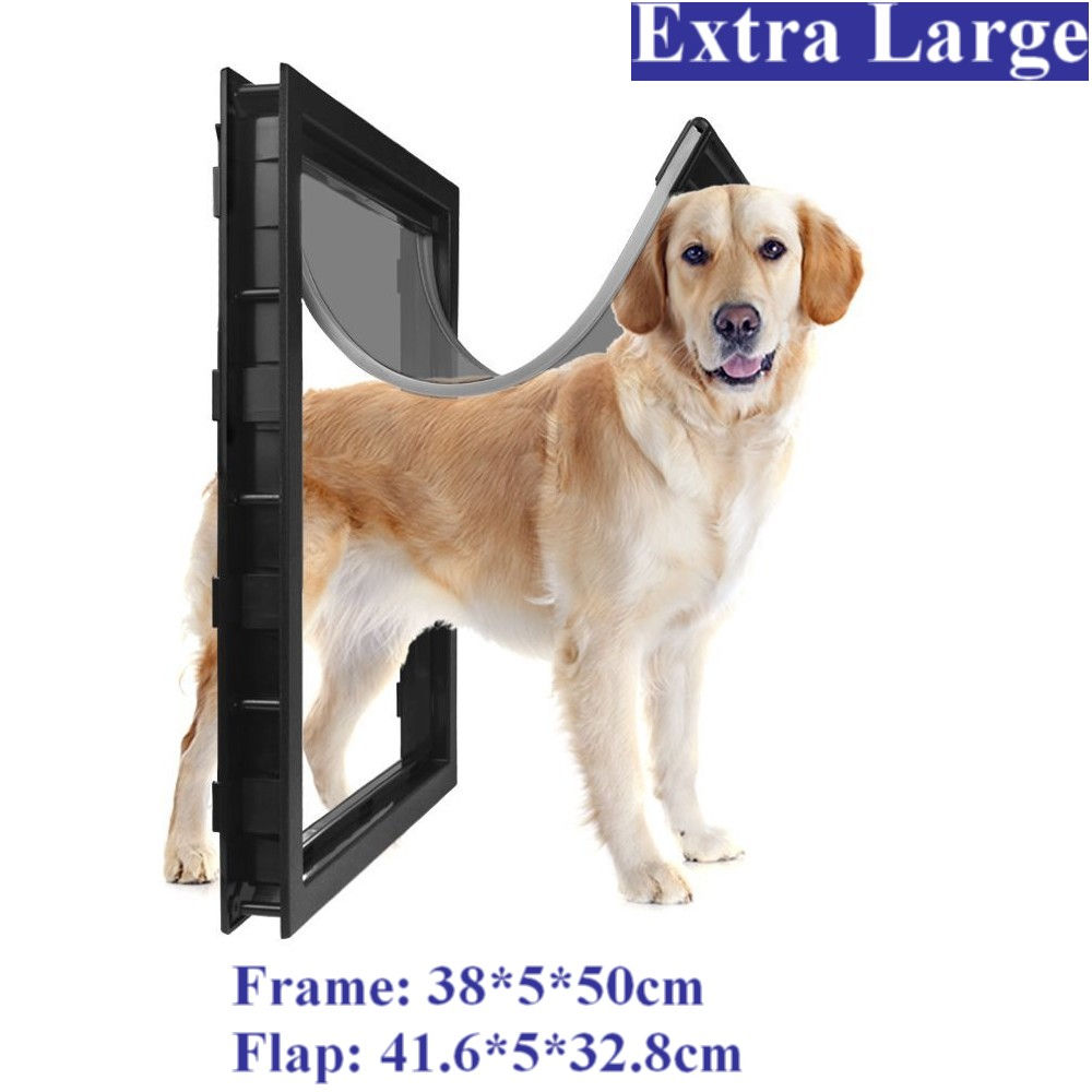 Extra Large Big Dog Door for Wooden Doors High Quality ABS Flame PVC Enter Outer