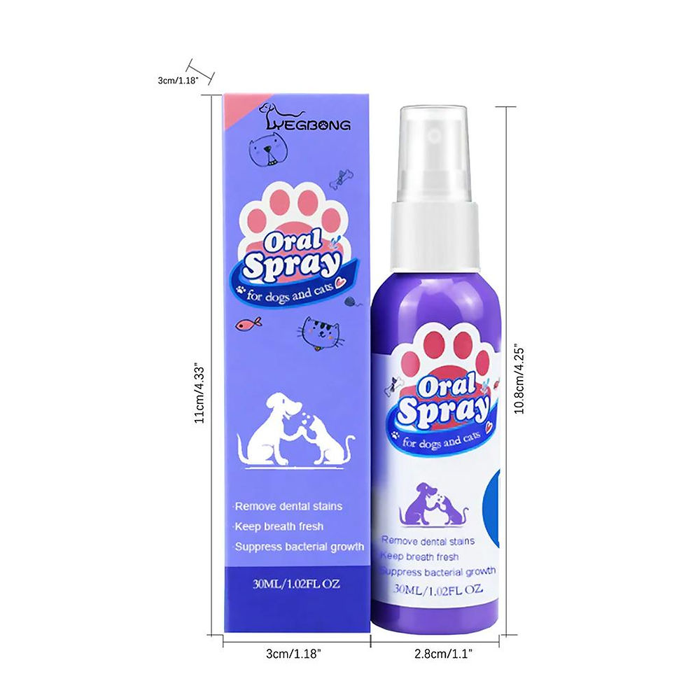 Thumbnail: Pet Dental Spray Reduces Plaque & Tartar Buildup Dog Cleaning Bad Freshener Brea