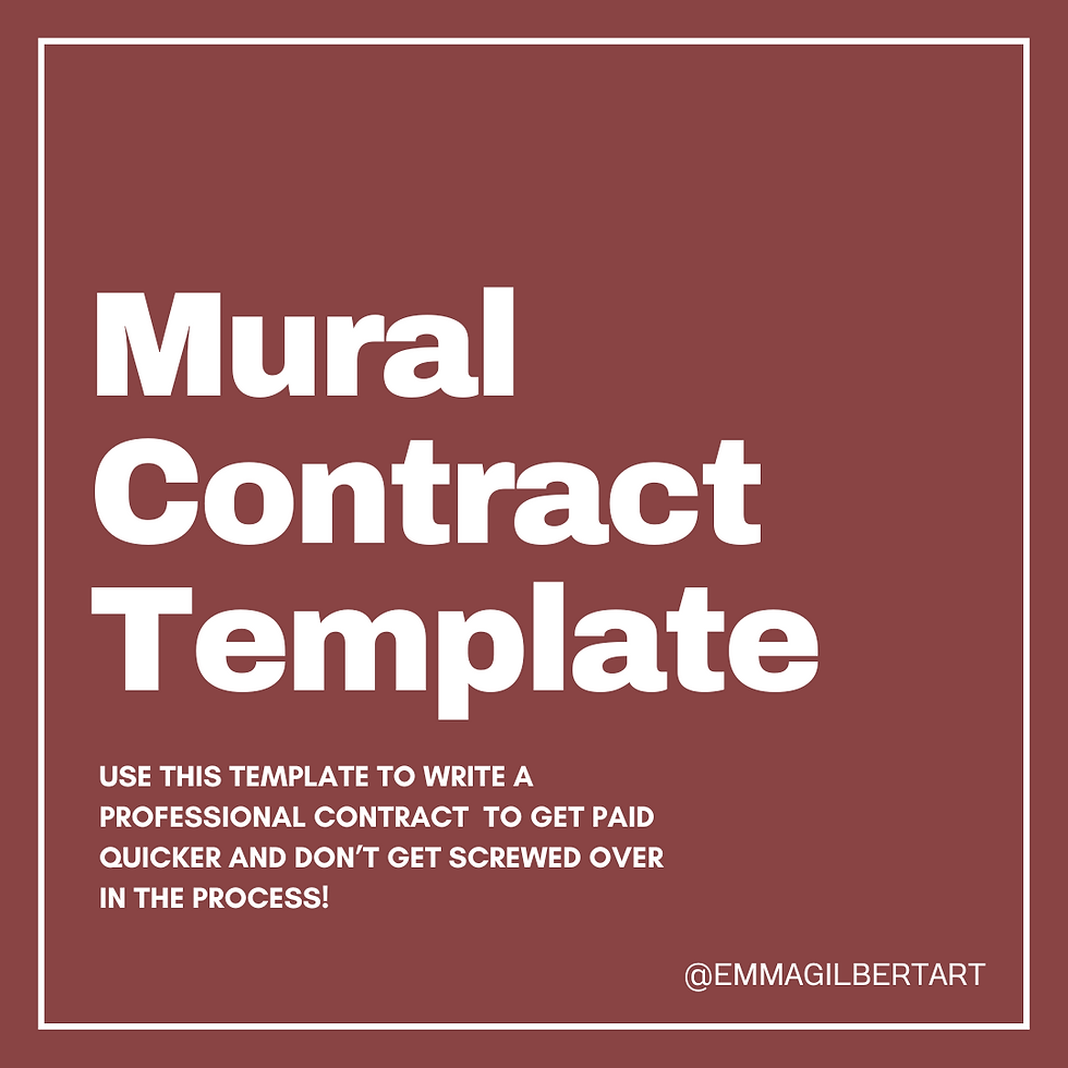 Mural Contract Template