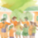 zeichnung von Kindern denen geholfen wird, Kinder europäisch, Kinder- und Jugendhilfe, Far
