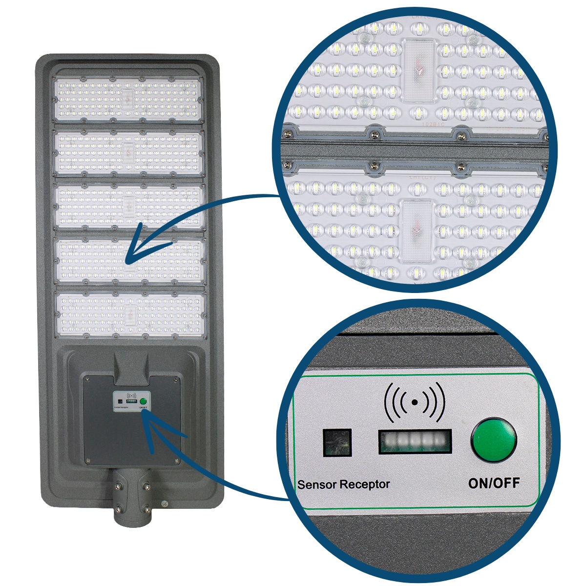 Lámpara Solar All In One de 500W LA9 MEXIHOGAR