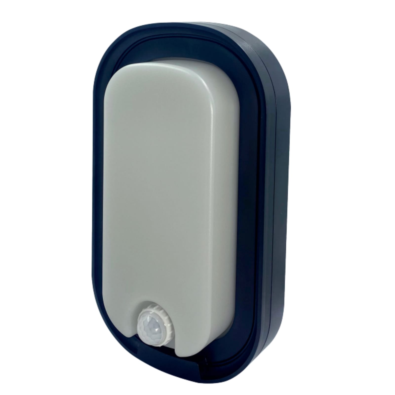 Luminario LED Ovalado Negro 12W Sensor de Detección Automática