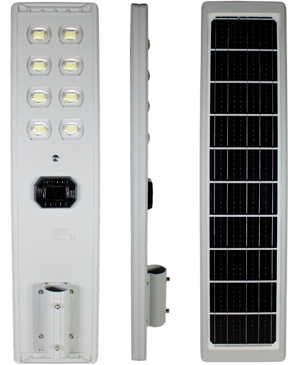 Lámpara Solar LED Exterior Todo en Uno de 200W Sensor de Movimiento