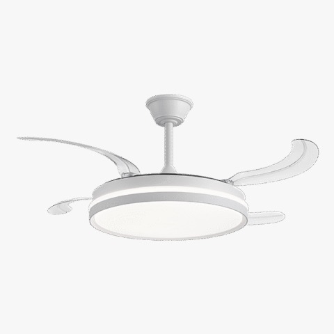 Ventilador LED Retráctil 70W IV408C | Iluminación y Ventilación con Estilo