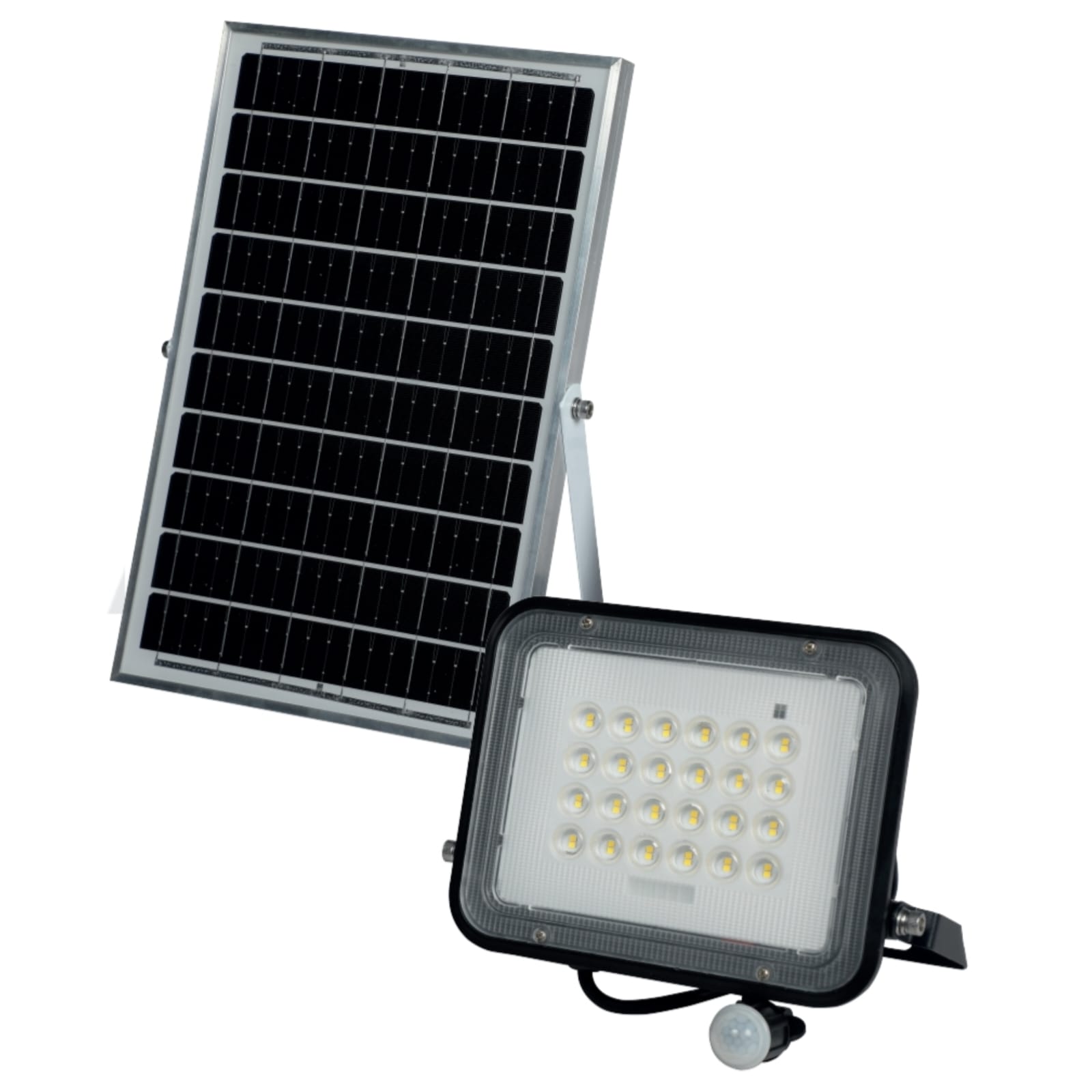 Reflector Solar LED 200W Negro con Control Remoto Alta Potencia