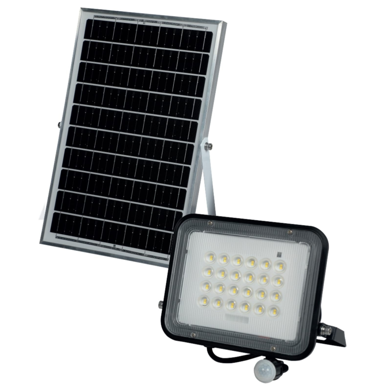 Reflector Solar LED 200W Negro con Control Remoto Alta Potencia