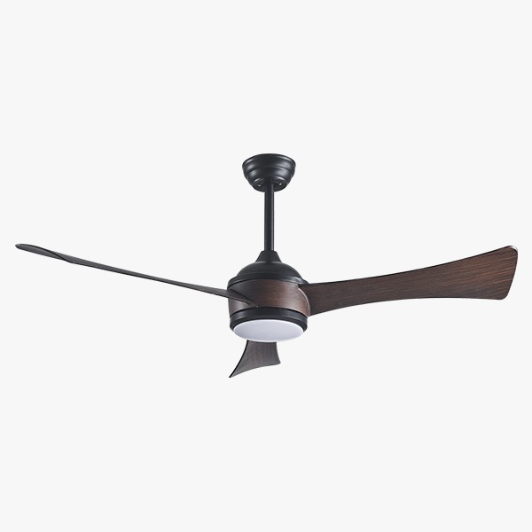Ventilador con Iluminación LED 70W Acabado Elegante Tipo Madera