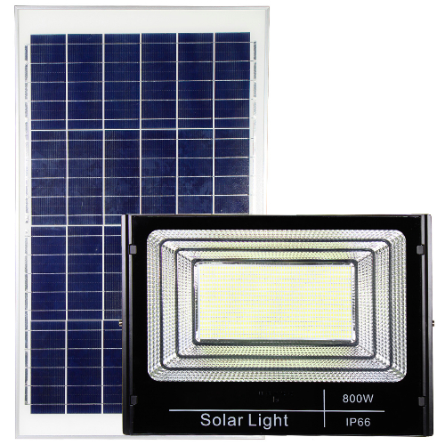Reflector Solar 800W Negro de Alta Potencia con Indicador de Carga