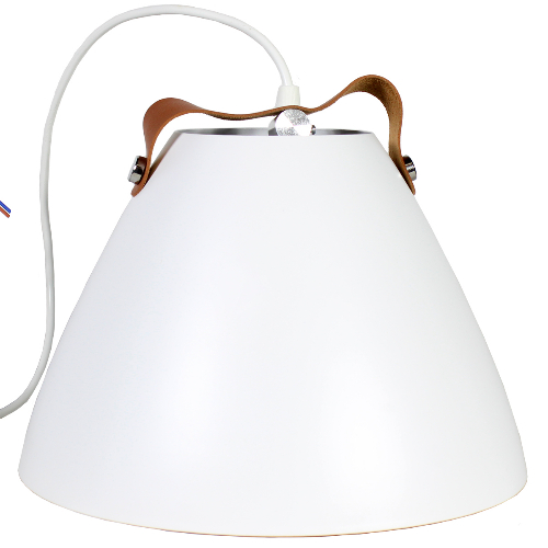 Lámpara Colgante Blanca con Asa Diseño Moderno Macarron 