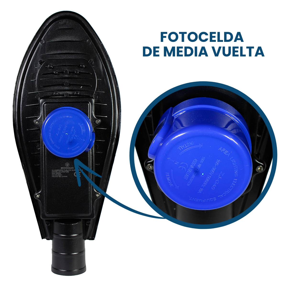 Lámpara suburbana 50W con supresor de picos