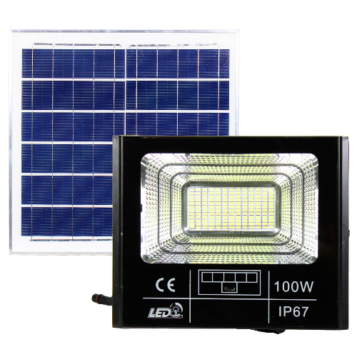 Reflector Solar LED Todo en Uno de 100W MEXIHOGAR