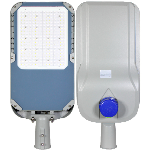 Lámpara Suburbana con Fotocelda Media Vuelta y LEDs C/Minilupa Convexo 200W