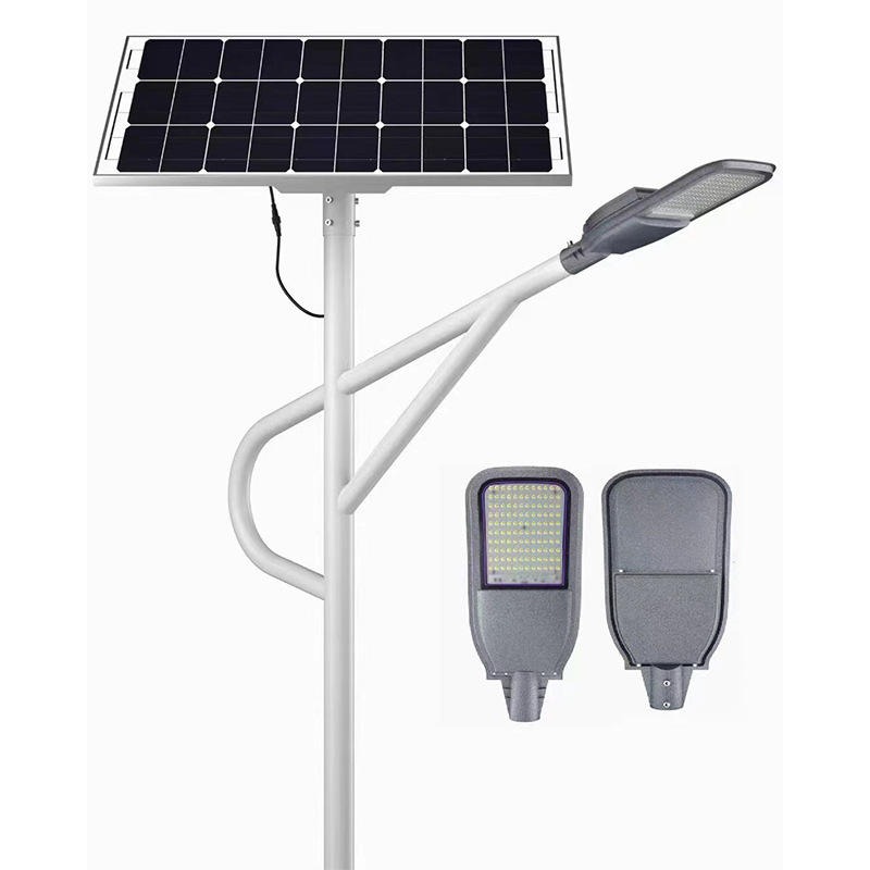 Lámpara Solar 500W con Panel Semi integrado Ideal para Exteriores