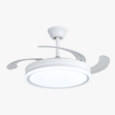 Ventilador LED IV402C Decorativo 70W con Control Remoto y Aspas Fijas