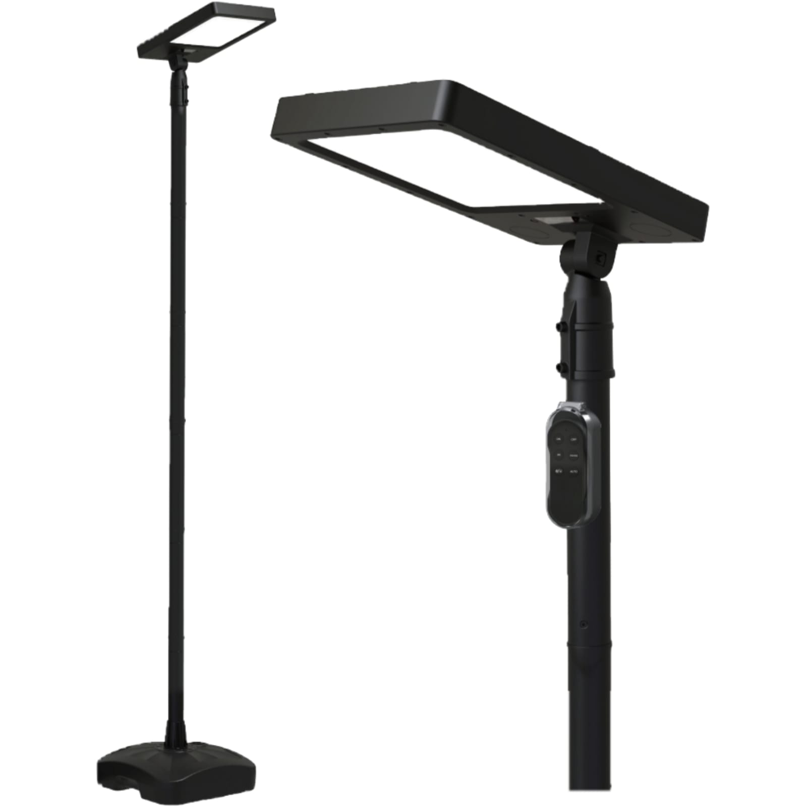 Lámpara Solar LED para Poste con Tono de Luz Ajustable – Incluye Poste y Base