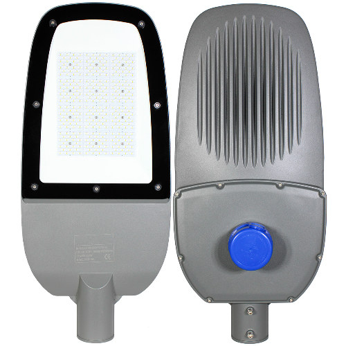 Lámpara Suburbana con Fotocelda Media Vuelta y LEDs C/Minilupa Convexo 200W