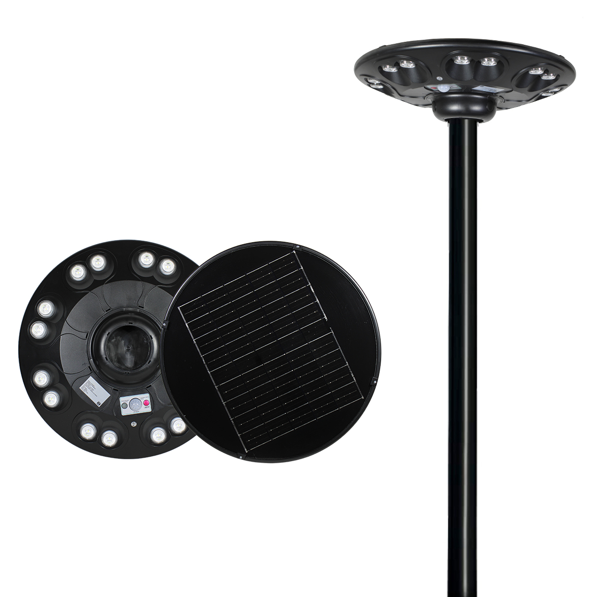 Lámpara Solar LED 100w Ideal para Jardines y Áreas Verdes