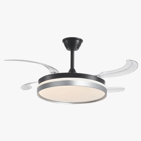 Ventilador LED Retráctil 70W IV409C | Diseño Decorativo Alta Potencia